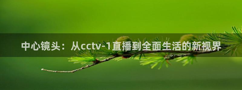 咪咕视频体育直播nba：中心镜头：从cctv-1直播到全面生活的新视界